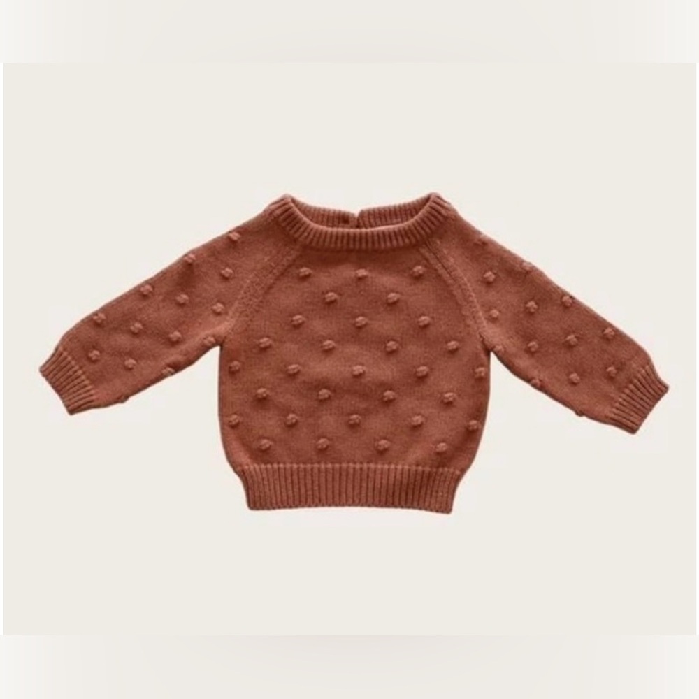 Jamie Kay Copper Marle Dotty Knit Sweater Size 4Y